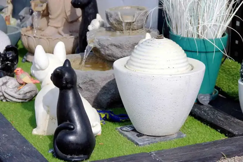 Fontaine boule blanche