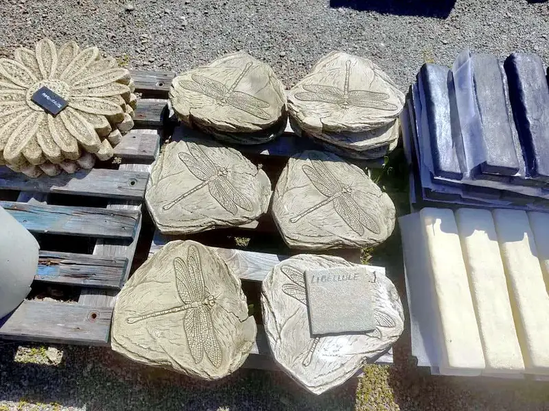 Pas d'allée forme libellule