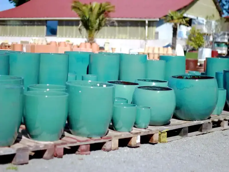 Pot émaillés couleur émeraude