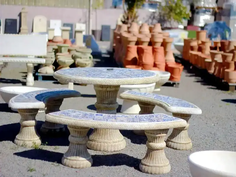 Salon de jardin faience