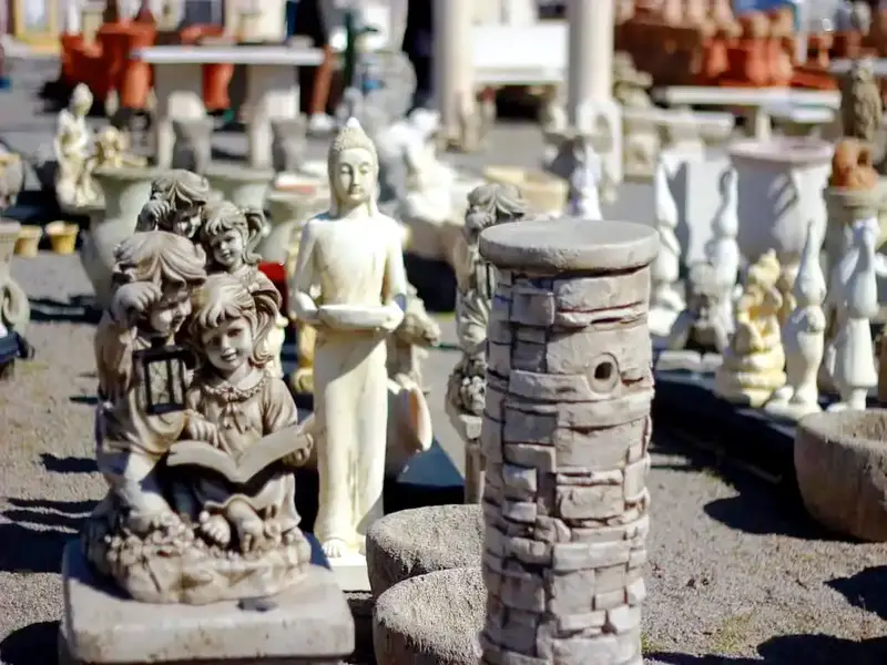 Statue lanterne enfants